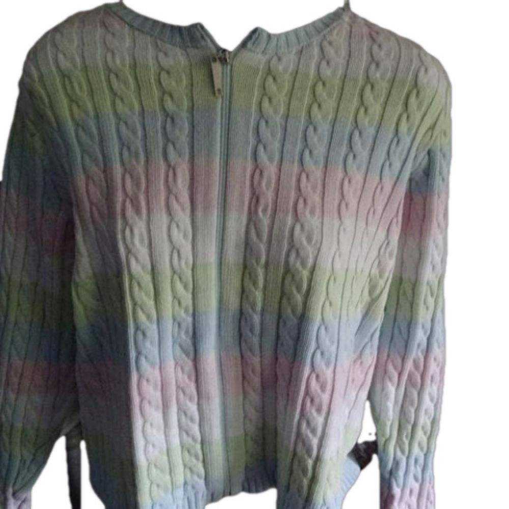 PARKHURST 100% COTTON ZIP UP SWEATER